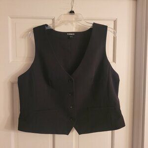 NWT Express black vest, size XL